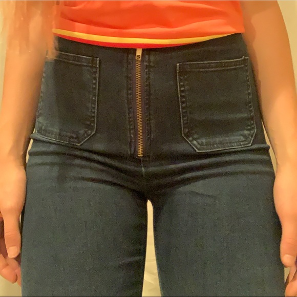 💙🧿 Flared Denim Jeans with Front Zipper 🧿💙 - Picture 8 of 8